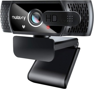 Nulaxy C900 Webcam mit Mikrofon, FHD 1080P Abdeckung, USB Plug &... 