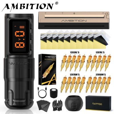 Ambition Bolt-X Set Tattoomaschine Stift Kit Wireless Tattoo Thermodrucker Kit
