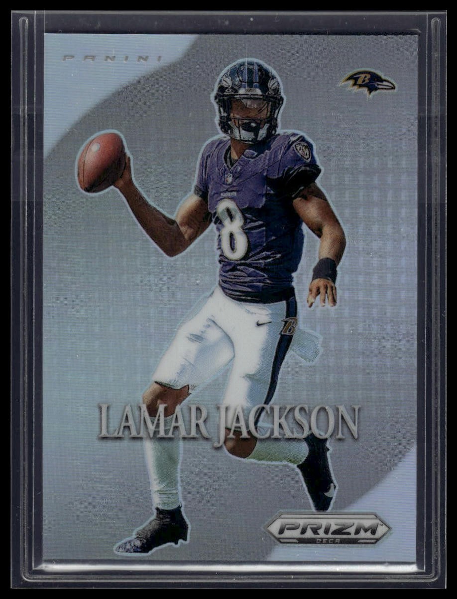 2024 Panini Prizm Deca #1 Lamar Jackson Most Valuable Players Silver