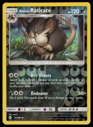 Alolan Raticate 77/149 Sun & Moon Reverse Holo