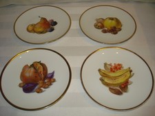 3 x THOMAS BAVARIA Kuchenteller Goldrand mit Obstdekor