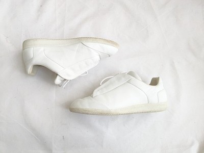 靴 Maison Margiela Future low 42 Maison Margiela Future White Men 9 42 Leather Low Top Sneakers