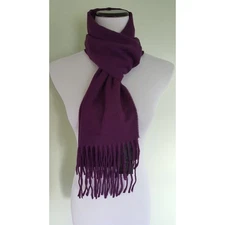 Cejon purple acrylic fringed scarf
