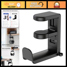 Adjustable Clamp-on Rotating Headphone Stand, Headset Holder Hanger, Space Saver