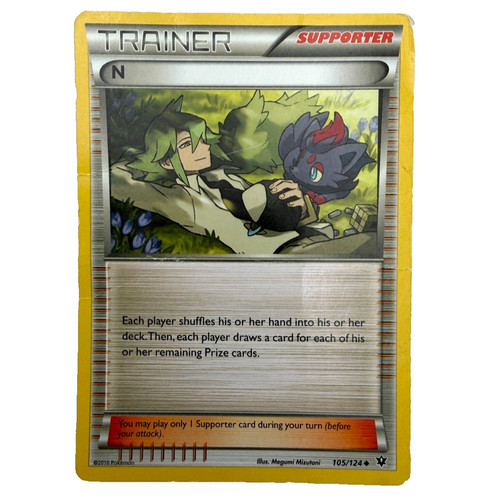 Trainer N Supporter 105/124 Uncommon Fates Collide Pokemon