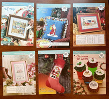 Christmas Visions Cross Stitch Patterns Lot 29 Leaflets Needlecraft Shop Vintage