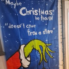 Grinch Christmas Decorations Xmas Porch Sign Door Banner Merry Grinchmas Holiday