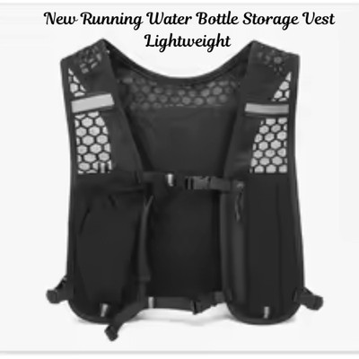 Reflektierende Laufweste Pack Laufen Trinkweste Tasche Trinkflasche Brustrucksack.