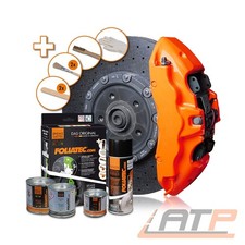 FOLIATEC BREMSSATTEL LACK SET BREMSSATTELLACK FARBE NEON ORANGE 10-TEILIG