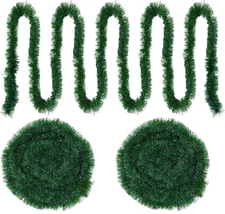 100FT Christmas Garland Decorations, 2 Pack Each 50FT Thick & Soft Artificial Gr