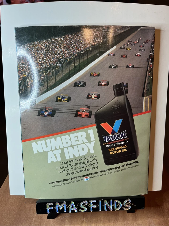V3 1988 Official INDIANAPOLIS 500 Indy Race Program RICK MEARS - Image 2 of 2