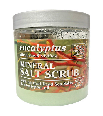 Dead Sea Collection Eucalyptus Mineral Salt Scrub 23.28 oz Exfoliating Detoxify