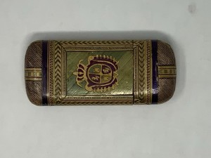 French Straw Work Cigar / Spectacle Case 18th / 19th Century