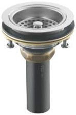 Kohler K-8801 Duostrainer Basket Strainer with Sink Drain and Tailpiece Polished