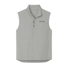 NWT RARE 100% Authentic KKR Private Equity Finance Quilted Vest / Gilet Gray 3XL