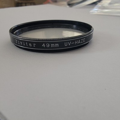 Vivitar 49mm UV-HAZE Lens Filter Black UV Haze Protection Non-Reflex Cameras