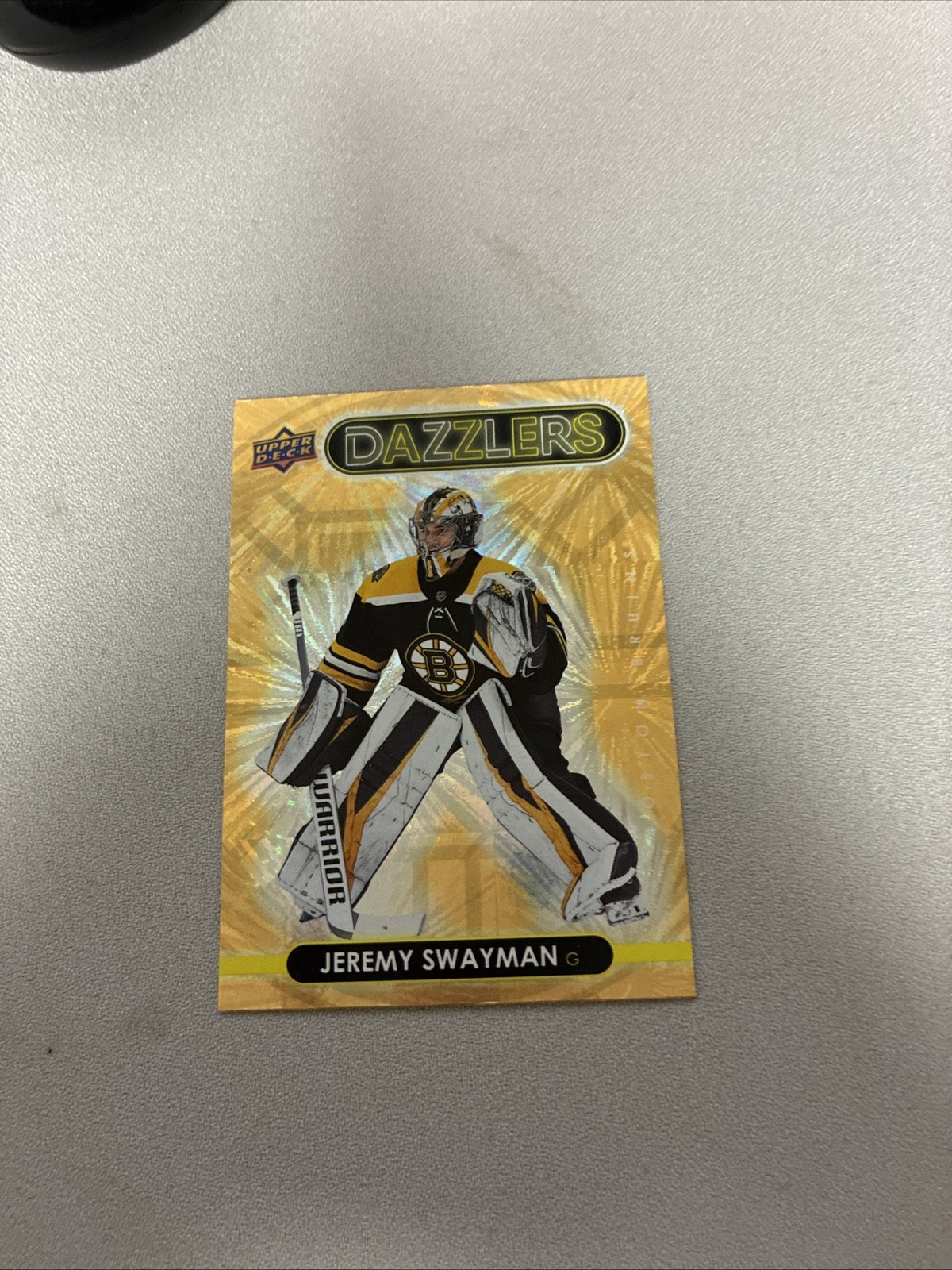 2021-22 Upper Deck Series 1 - Dazzlers Jeremy Swayman #DZ-4 Orange (RC)