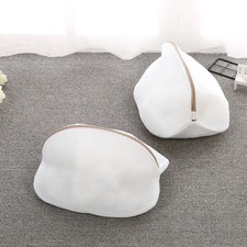 Laundry Bag 2 Pack White Mesh Wash Bag For Delicates Shoes Travel