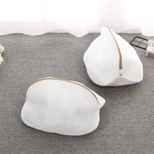 Laundry Bag 2 Pack White Mesh Wash Bag For Delicates Shoes Travel
