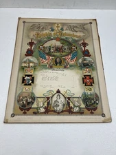 Knights of Columbus 1902 J.M. Vickroy Poster Vintage UNUSED old Record Catholic