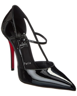 お値下げ！　Christian Louboutin パイソン　36 1/2 美品 Miss Z - 60 mm Pumps - Patent calf leather - Black - Women