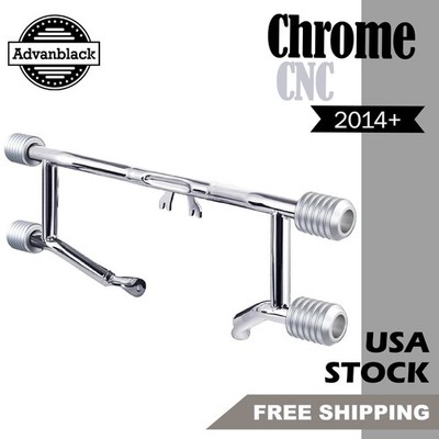 Chrome CNC ProTek Front Performance High Way Peg Two Step Crash Bar Fits Harley