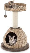 Modern Cat Tree, Small Cat Tower with Natural Sisal Scratching