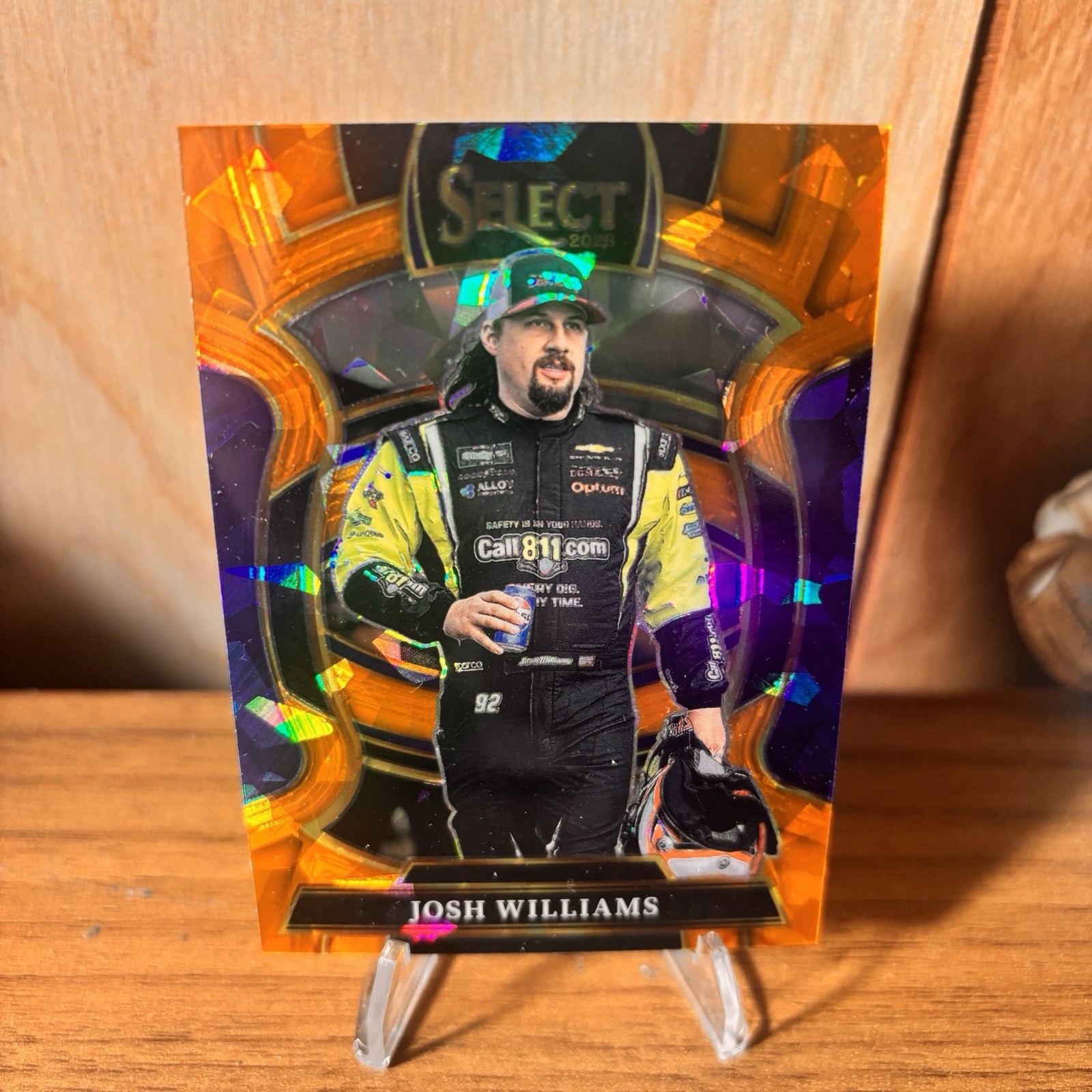 2026 Select NASCAR Josh Williams Orange Ice Prizm #61