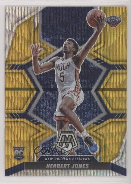 2021-22 Panini Mosaic Rookies Gold Wave Prizm Herbert Jones #231 Rookie RC 13hf