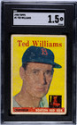 1958 Topps #1 Ted Williams SGC 1.5