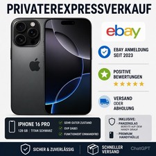 Apple iPhone 16 Pro Smartphone 128 GB 128GB Schwarz