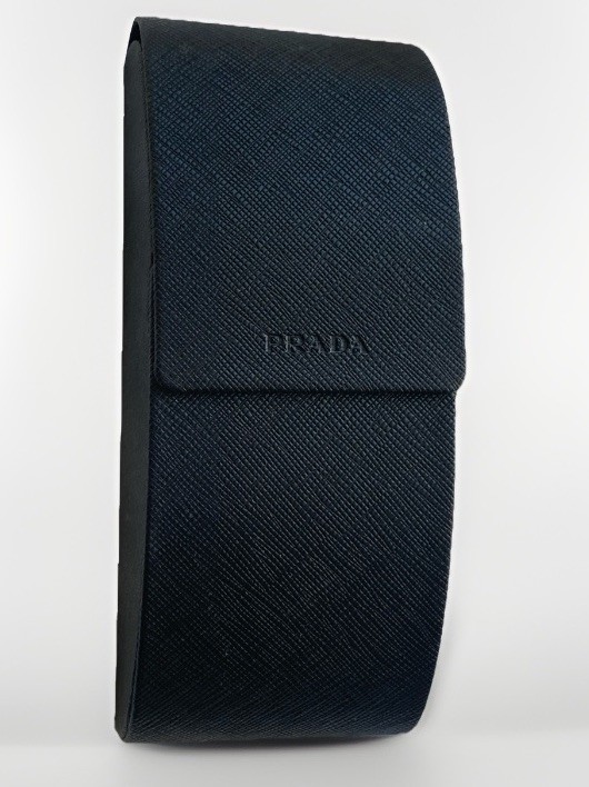 PRADA Black Eyeglasses Sunglasses Half Circle Magnetic Hard Case thumbnail 20