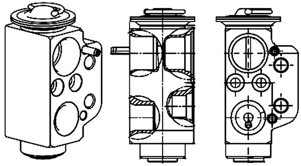 1X Mahle Ave 71 000P Expansionsventil Klimaanlage FüR Vw-image