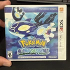 Pokemon: Alpha Sapphire (Nintendo 3DS, 2014) Case, Manual, and Game