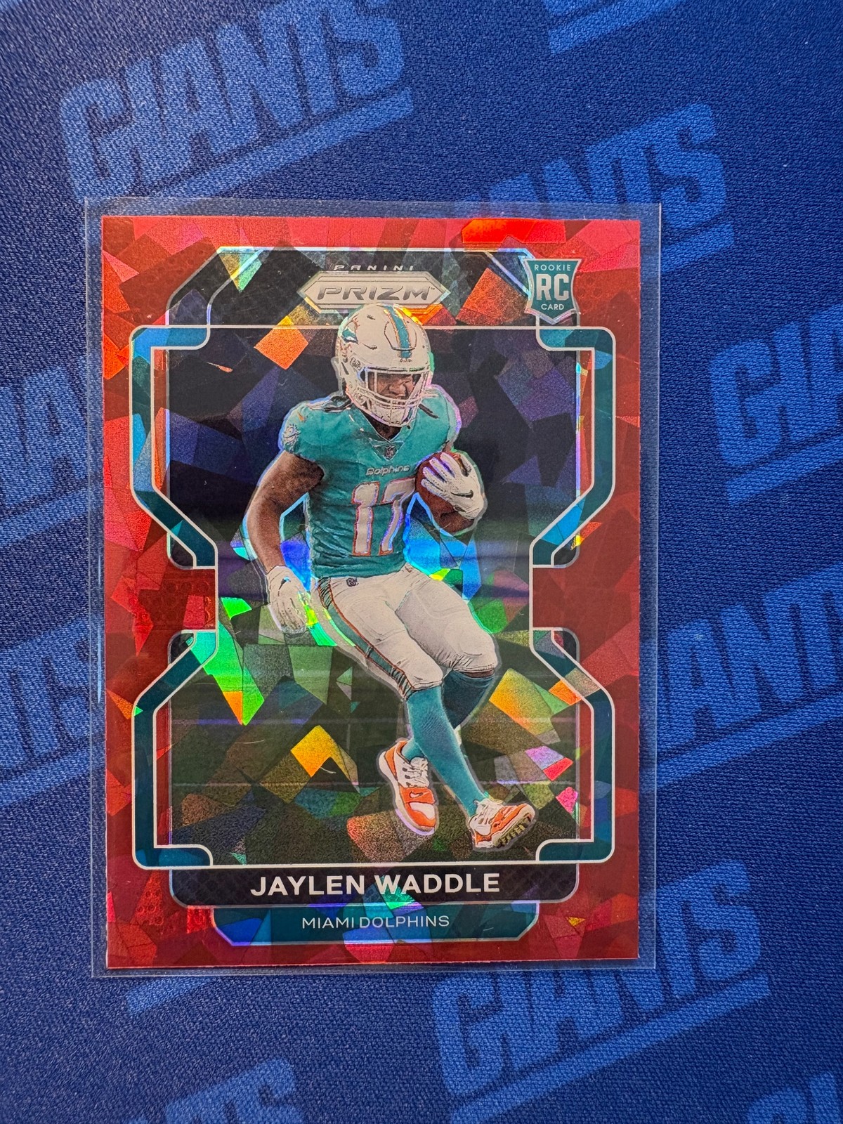 Jaylen Waddle Panini Prizm #338 Red Ice