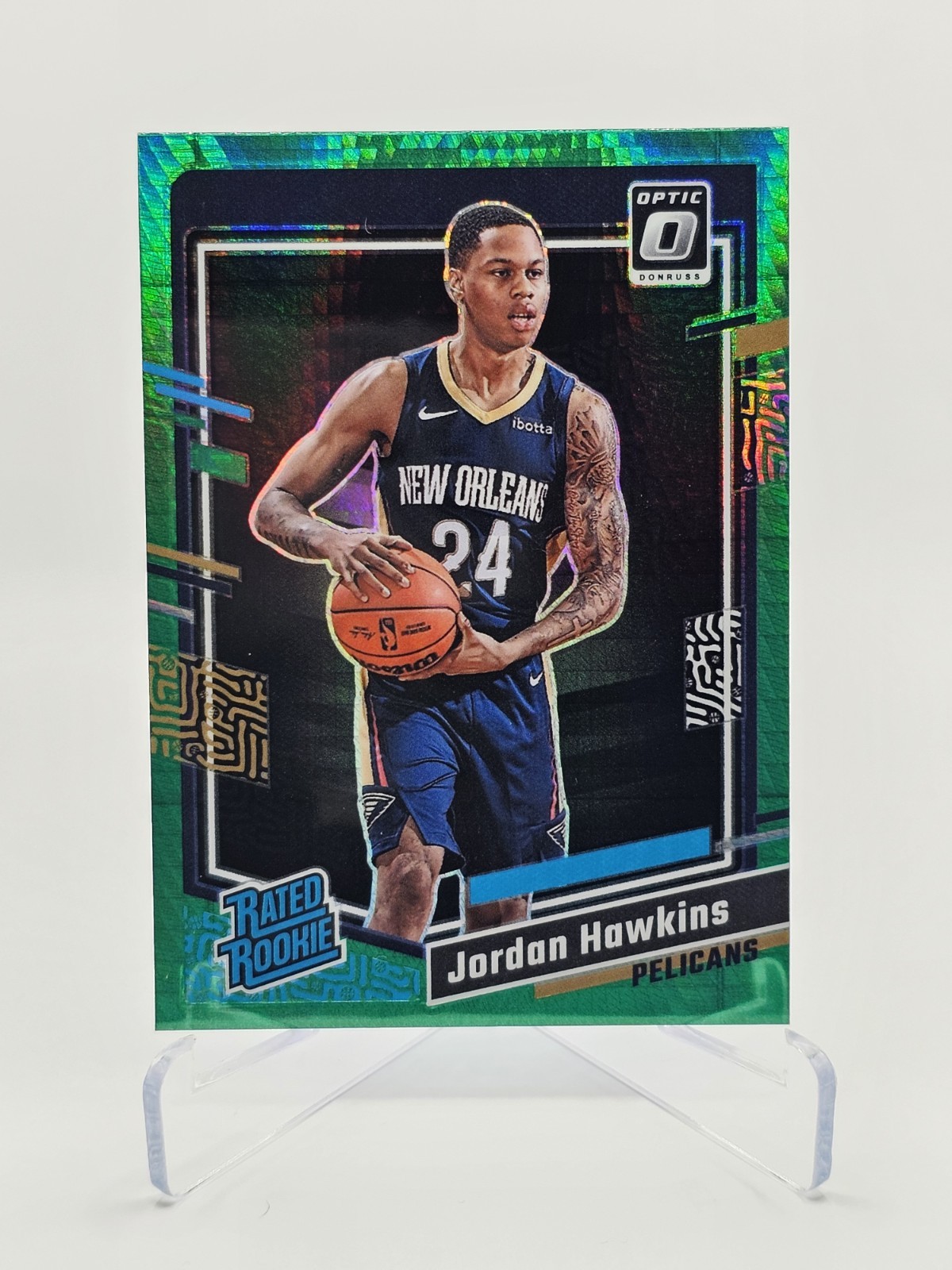 2023-24 Donruss Optic Hyper Green #238 Jordan Hawkins RR RC