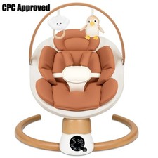 Electric Portable Baby Swing with BT 5 Swing Speed 3 Timer Settings For Newborn