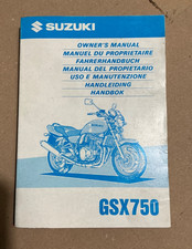 GENUINE SUZUKI GSX750 GSX 750 W MODEL 1997 OWNERS MANUAL HAND BOOK