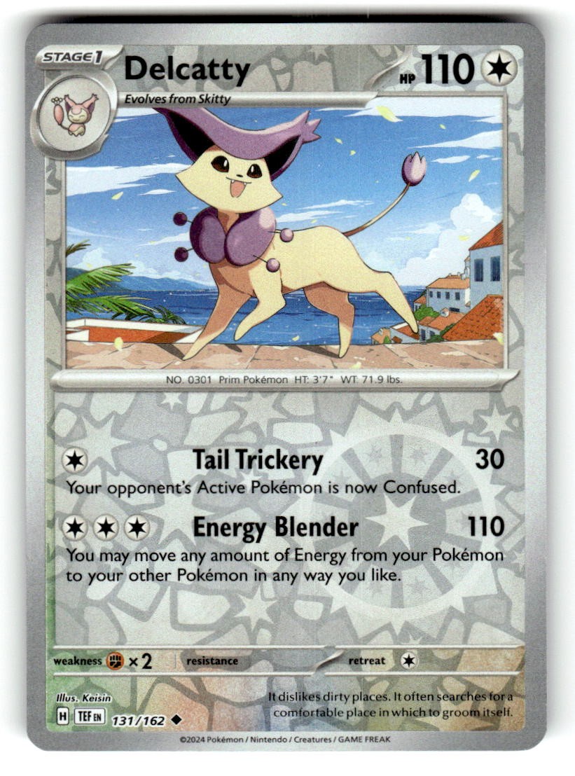 Delcatty Reverse Holo Pokemon Temporal Forces 131/162 NM
