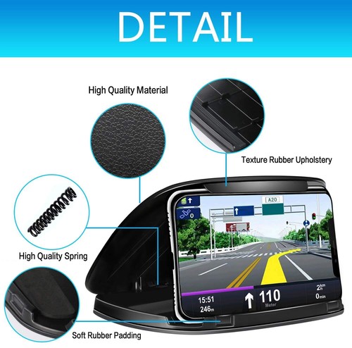Porta Cellulare da Auto Supporto Smartphone per Auto Antiscivolo per Telefoni da - Foto 7 di 12