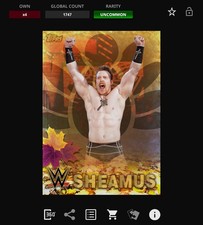 VIDEOGAME Topps WWE Slam 25 - MAIN EVENT HARVEST HAVOC Base - SHEAMUS