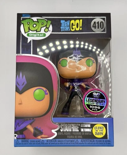 Funko- Digital- Teen Titans- #410- Starfire- Legendary- LE 1096 w/ Protector