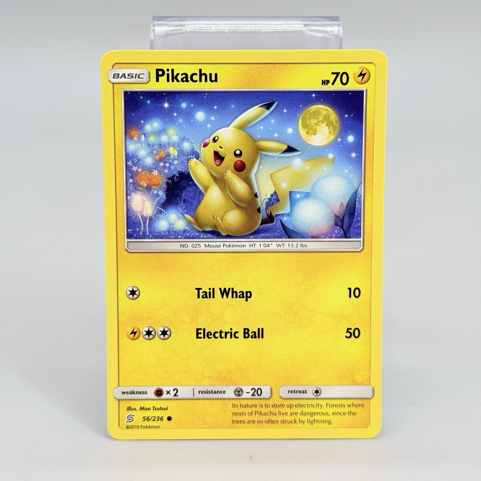 Pokemon Card Pikachu Common SM Unified Minds 56/236 NM
