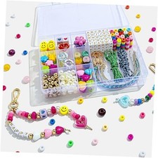 421Pcs DIY Keychain Making Kit - Beaded Keychain Bag Charm Keychain Kit-A