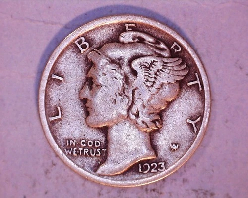 1923  MERCURY DIME*** VF   126-6