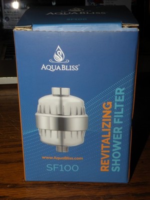 AquaBliss Sealed SF100  Shower Filter 3x- Cartridge Chrome Universal Fit New