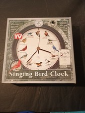Singing Bird Clock Songs 8” Audubon 25° Anniversario Completo di Scatola
