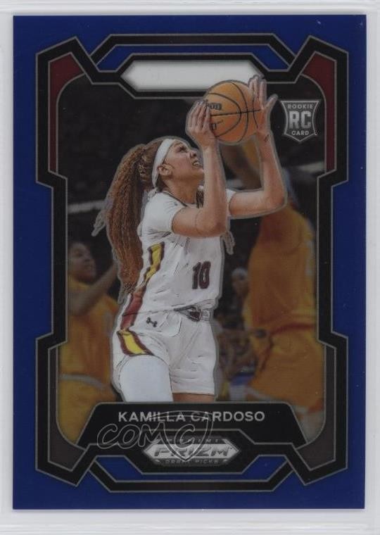 2024-25 Panini Prizm Draft Picks Blue 104/199 Kamilla Cardoso #59 Rookie RC b6y