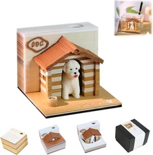 3D Calendar 2026, Desk Piece Calendar 2026,Tear-Away 3D Paper Art Notepad