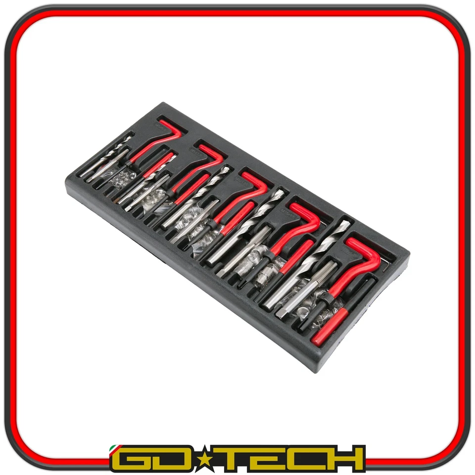 KIT RIPARAZIONE FILETTI ELICOIDI MASCHI RIPRISTINA FILETTATURE M5 M6 M8 M10 M12 - Imagen 4 de 4